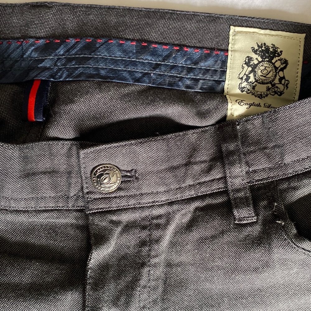 English Laundry Men's Comfort Chino Straight Leg Pants (Gray)